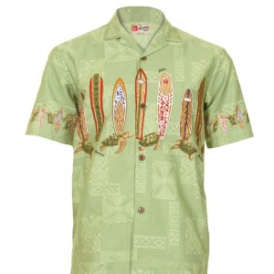 Surfboard Honu Chestband Aloha Shirt