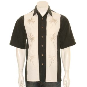 Pacific Paneled Palms Aloha Shirt