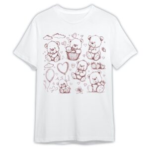 Amare Box Bear Shirt, Kawaii Sweet Strawberry Retro, Funny Bear Strawberry Graphic Unisex Tee